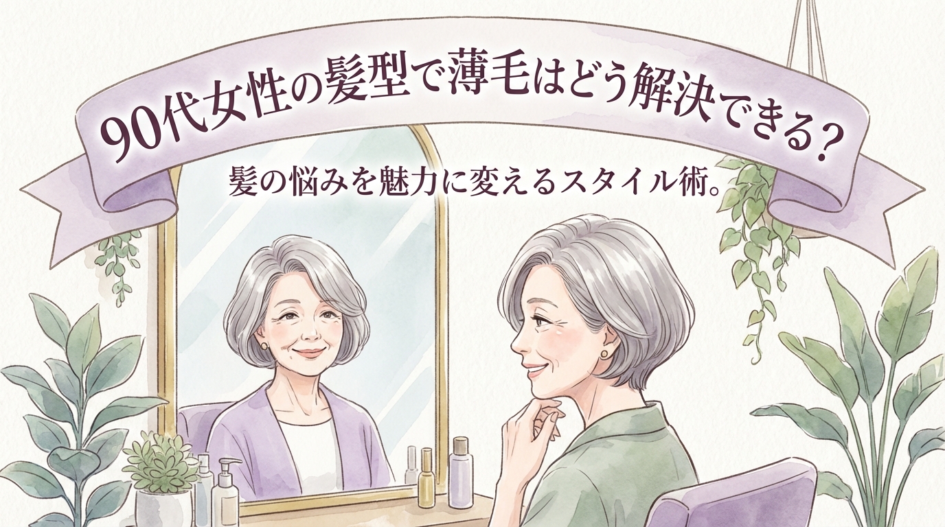 90代女性の髪型で薄毛はどう解決できる？