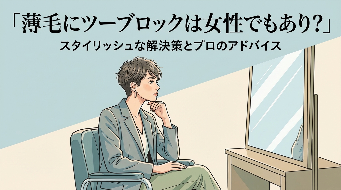 薄毛にツーブロックは女性でもあり?