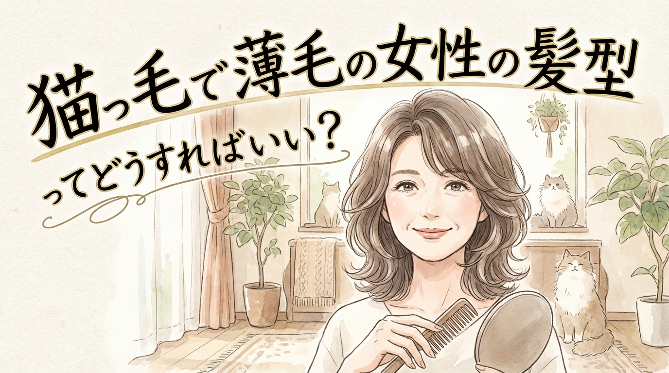 猫っ毛で薄毛の女性の髪型ってどうすればいい？