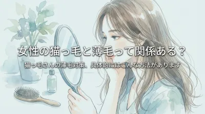 女性の猫っ毛と薄毛って関係ある?