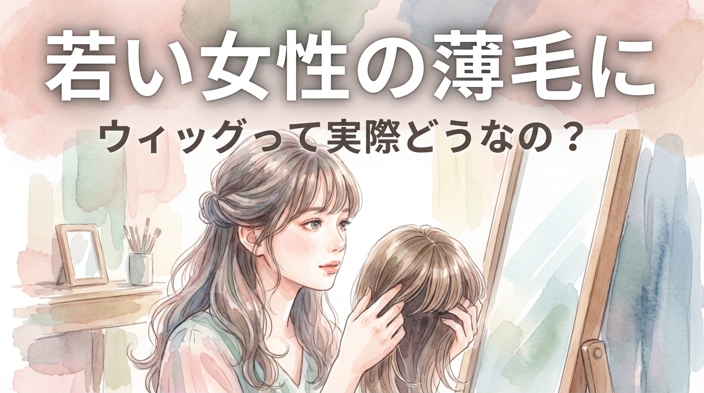 若い女性の薄毛にウィッグって実際どうなの？