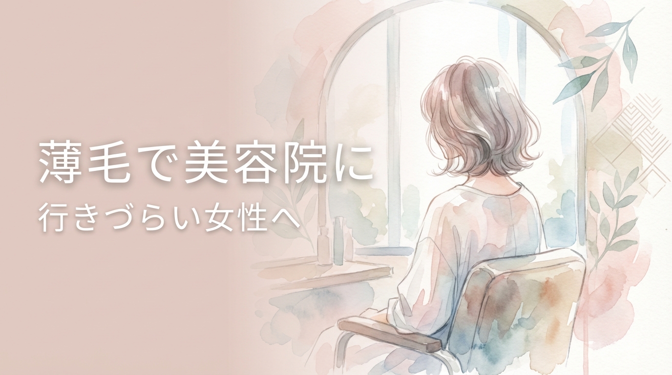 薄毛で美容院に行きづらい女性へ