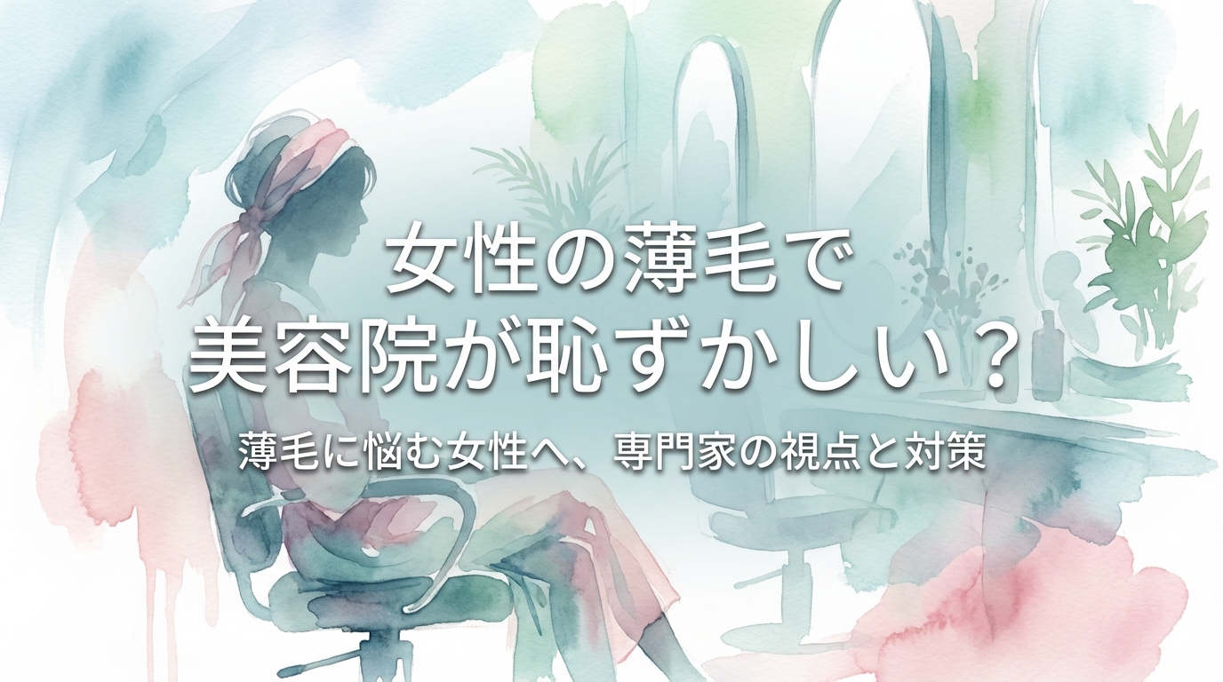 女性の薄毛で美容院が恥ずかしい？