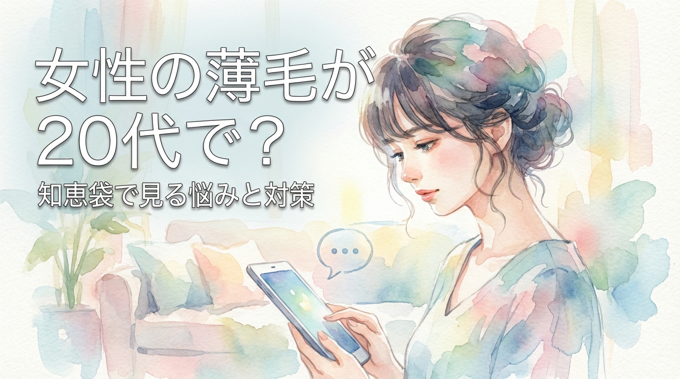 女性の薄毛が20代で？知恵袋で見る悩みと対策
