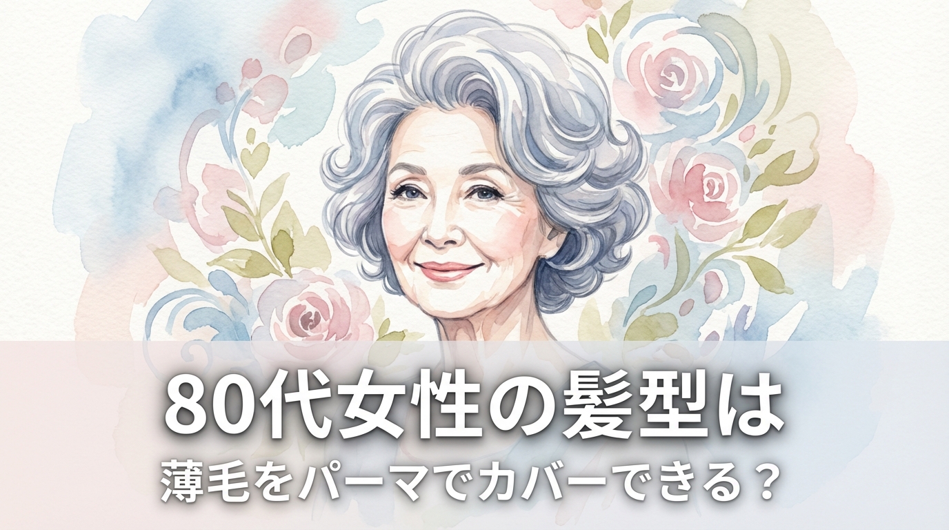 80代女性の髪型は薄毛をパーマでカバーできる？