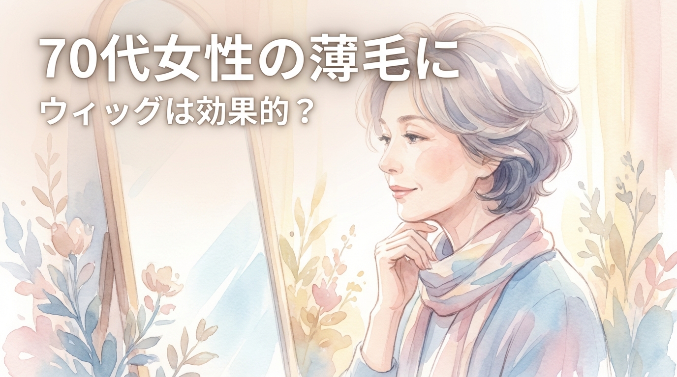 70代女性の薄毛にウィッグは効果的？