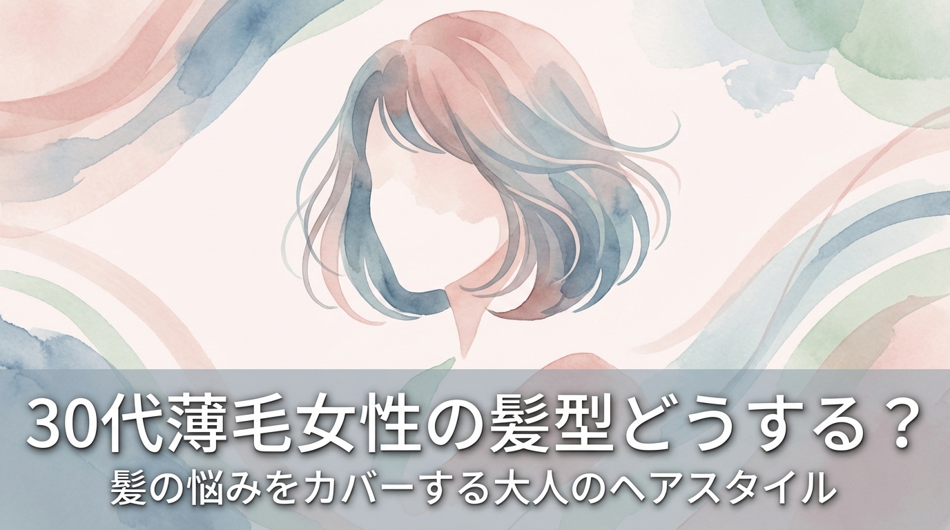 30代薄毛女性の髪型どうする?