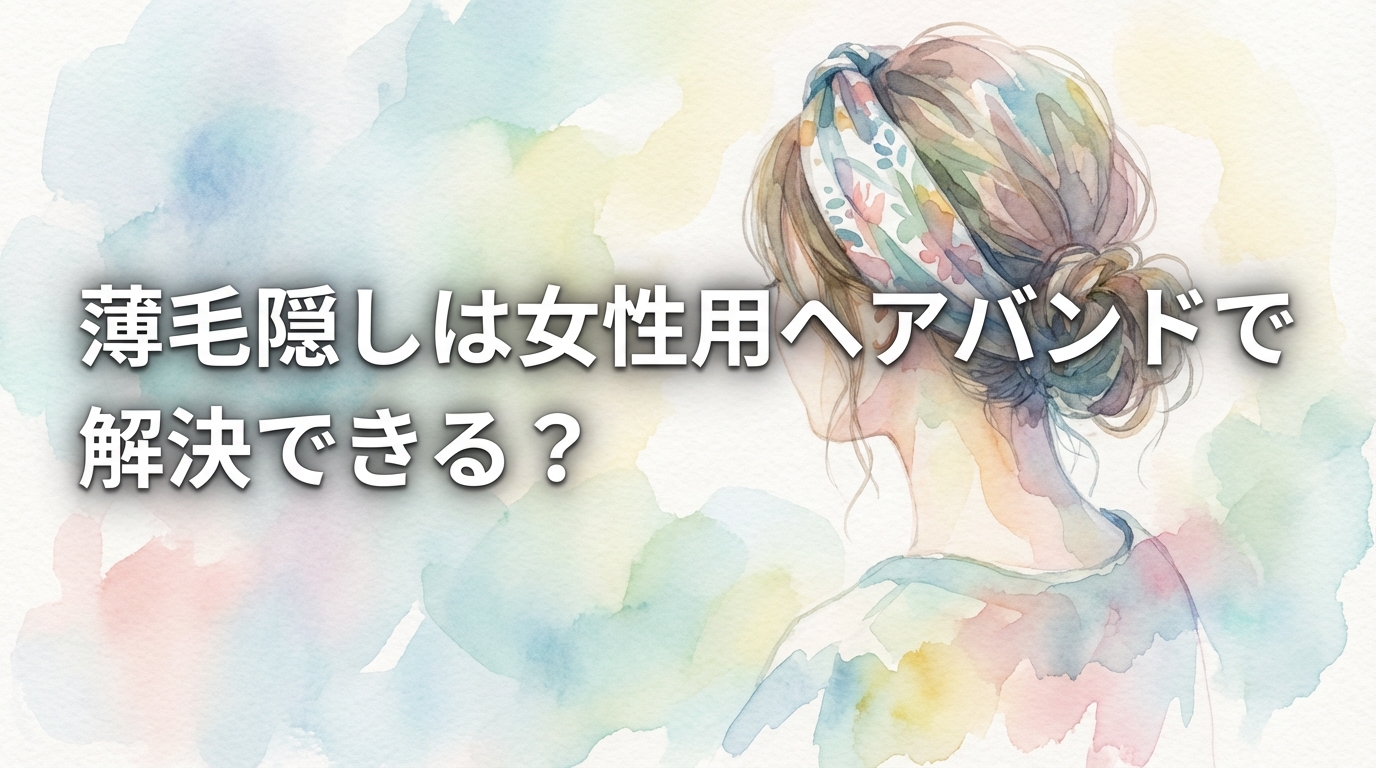 薄毛隠しは女性用ヘアバンドで解決できる？