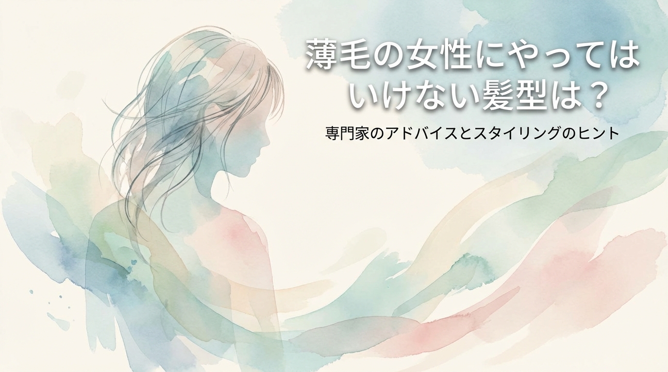 薄毛の女性にやってはいけない髪型は？