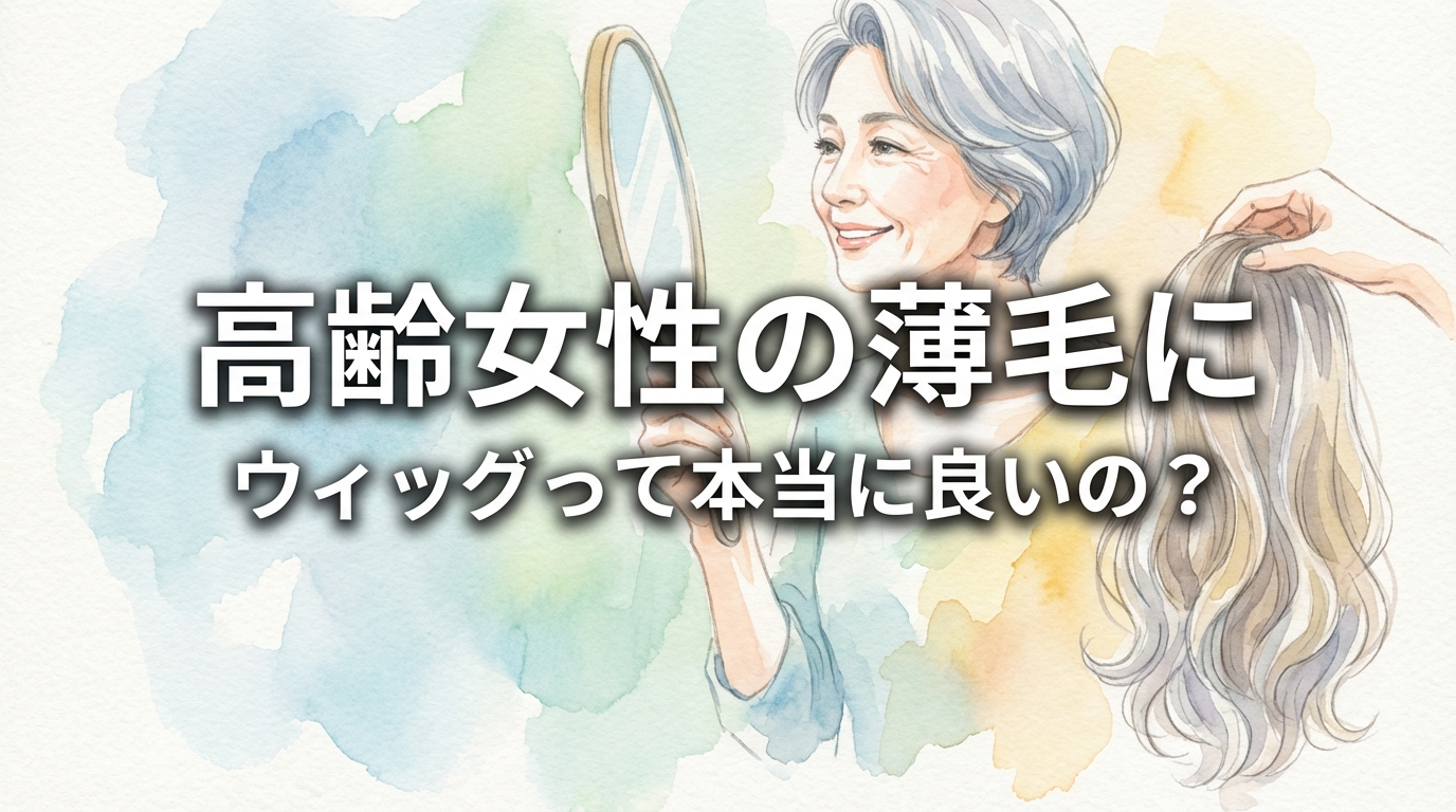 高齢女性の薄毛にウィッグって本当に良いの？