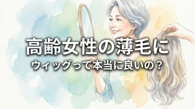 高齢女性の薄毛にウィッグって本当に良いの？