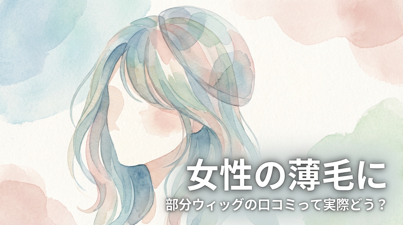 女性の薄毛に部分ウィッグの口コミって実際どう?