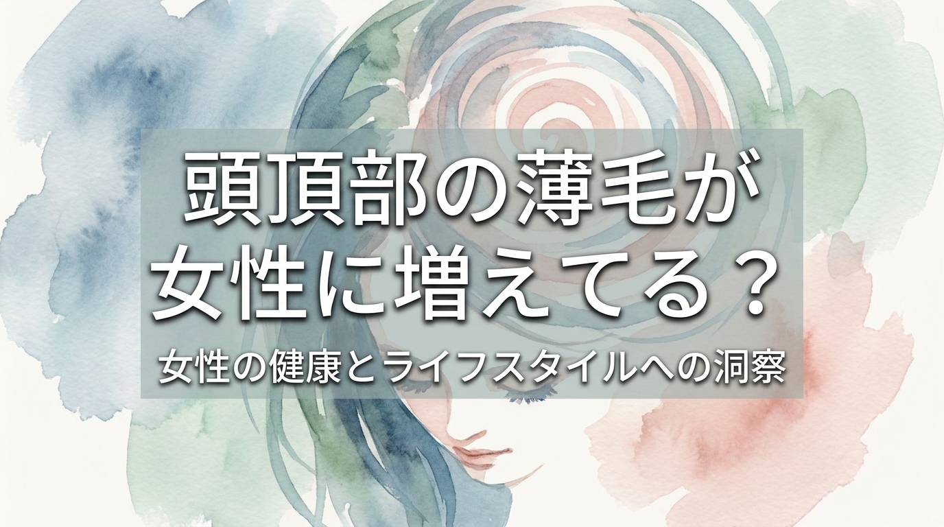 頭頂部の薄毛が女性に増えてる?