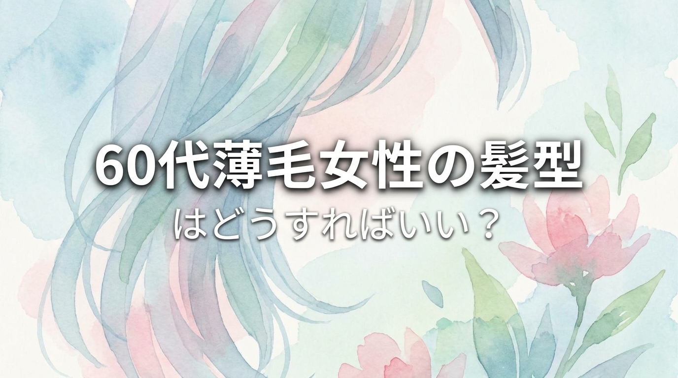 60代薄毛女性の髪型はどうすればいい?