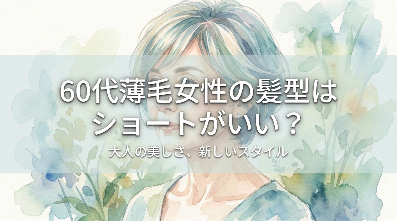 60代薄毛女性の髪型はショートがいい？