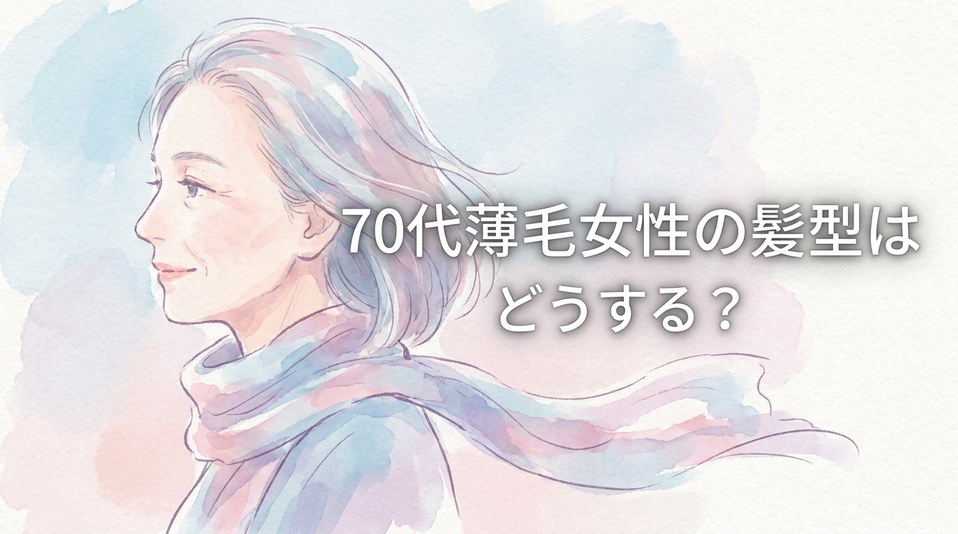 70代薄毛女性の髪型はどうする？
