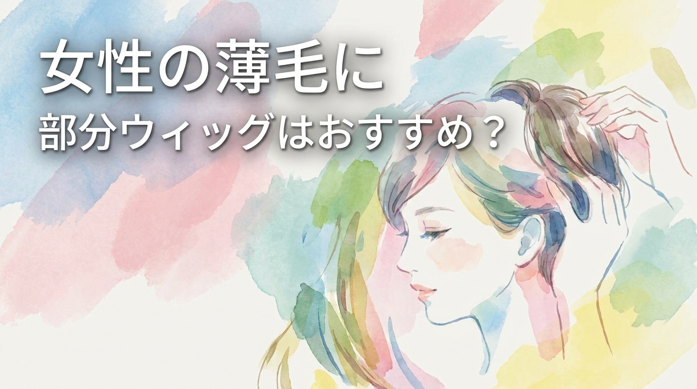 女性の薄毛に部分ウィッグはおすすめ?