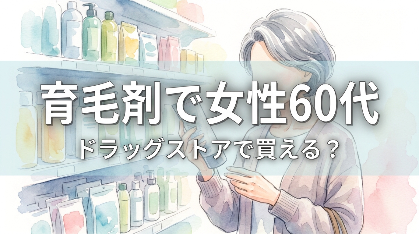 育毛剤で女性60代ドラッグストアで買える？