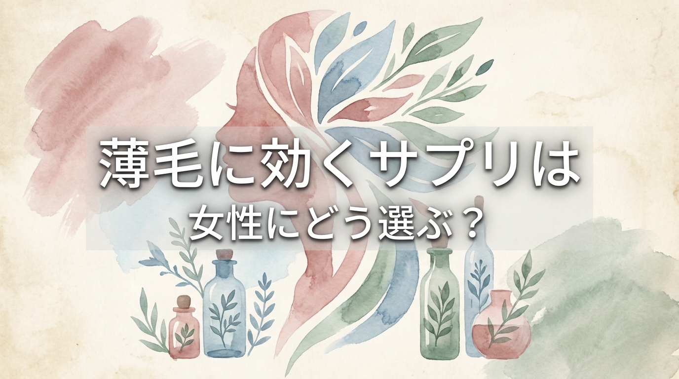 薄毛に効くサプリは女性にどう選ぶ？