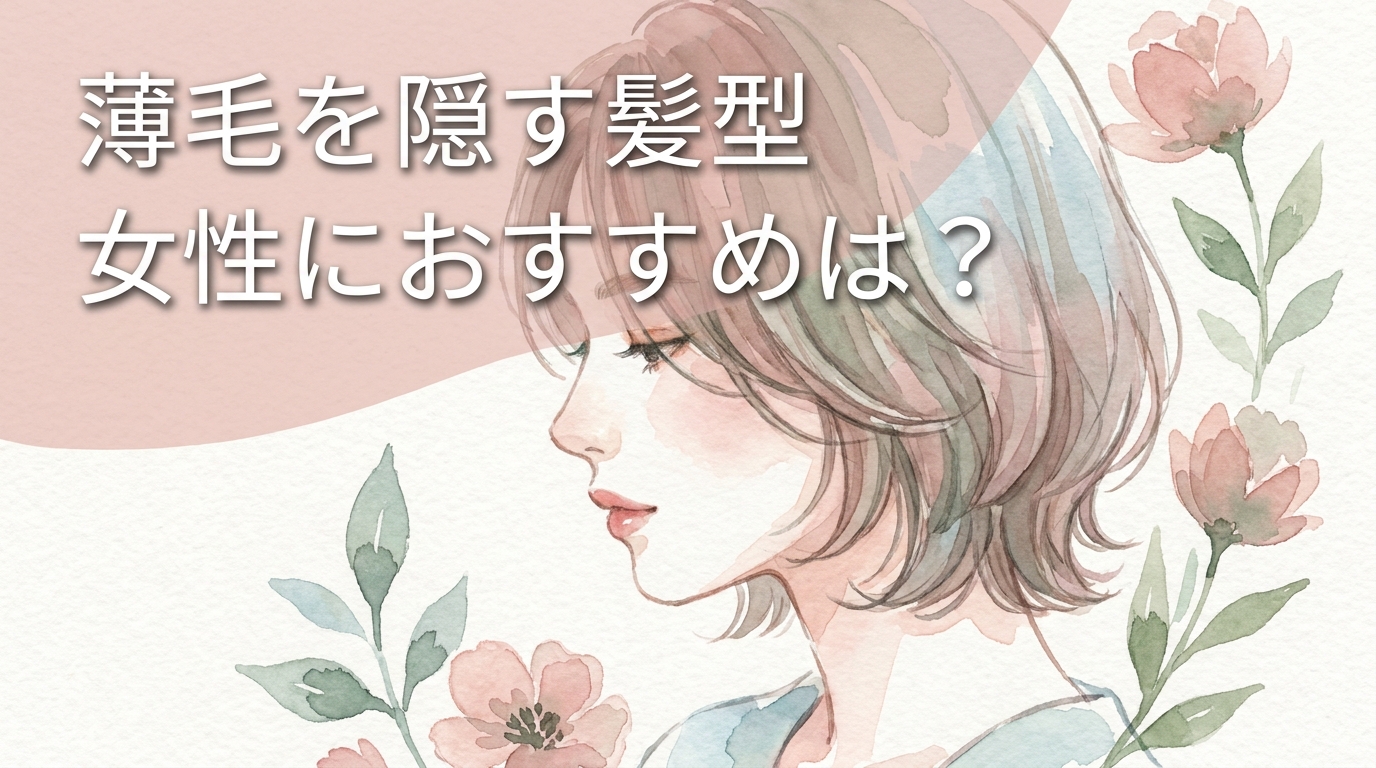 薄毛を隠す髪型女性におすすめは？