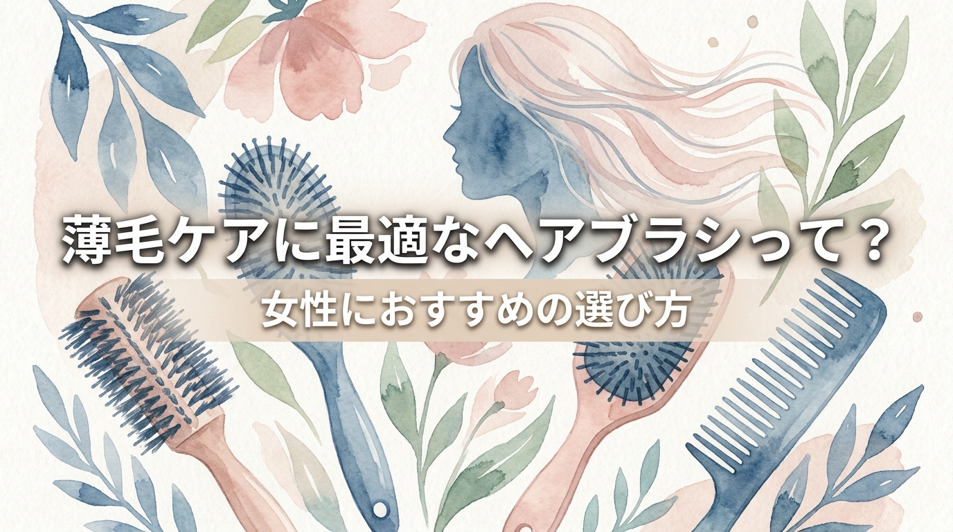薄毛ケアに最適なヘアブラシって？女性におすすめの選び方