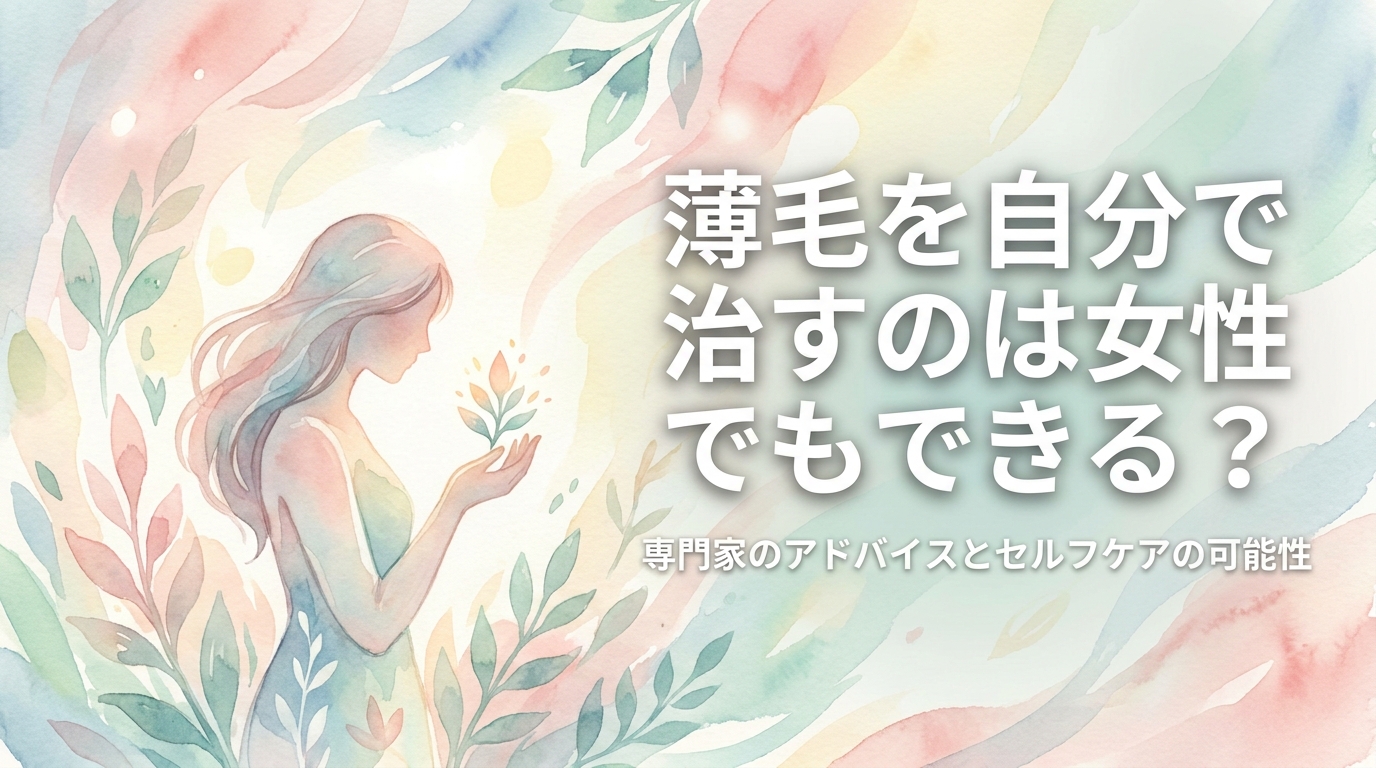 薄毛を自分で治すのは女性でもできる？