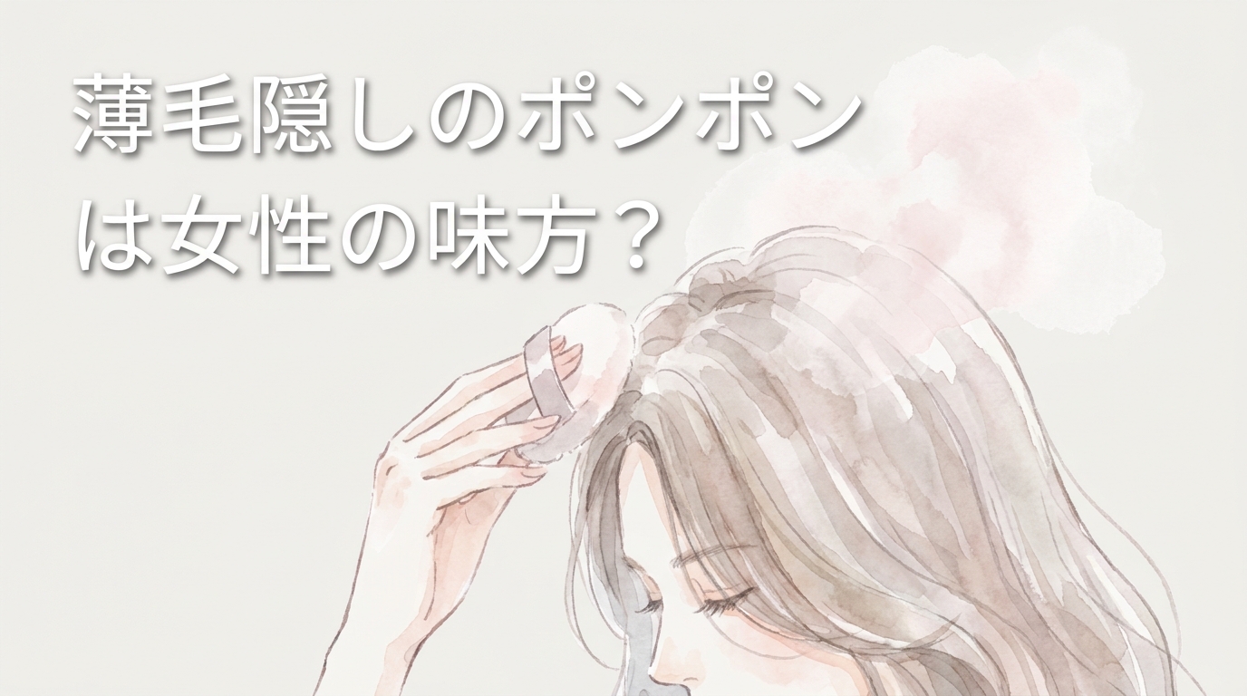 薄毛隠しのポンポンは女性の味方?