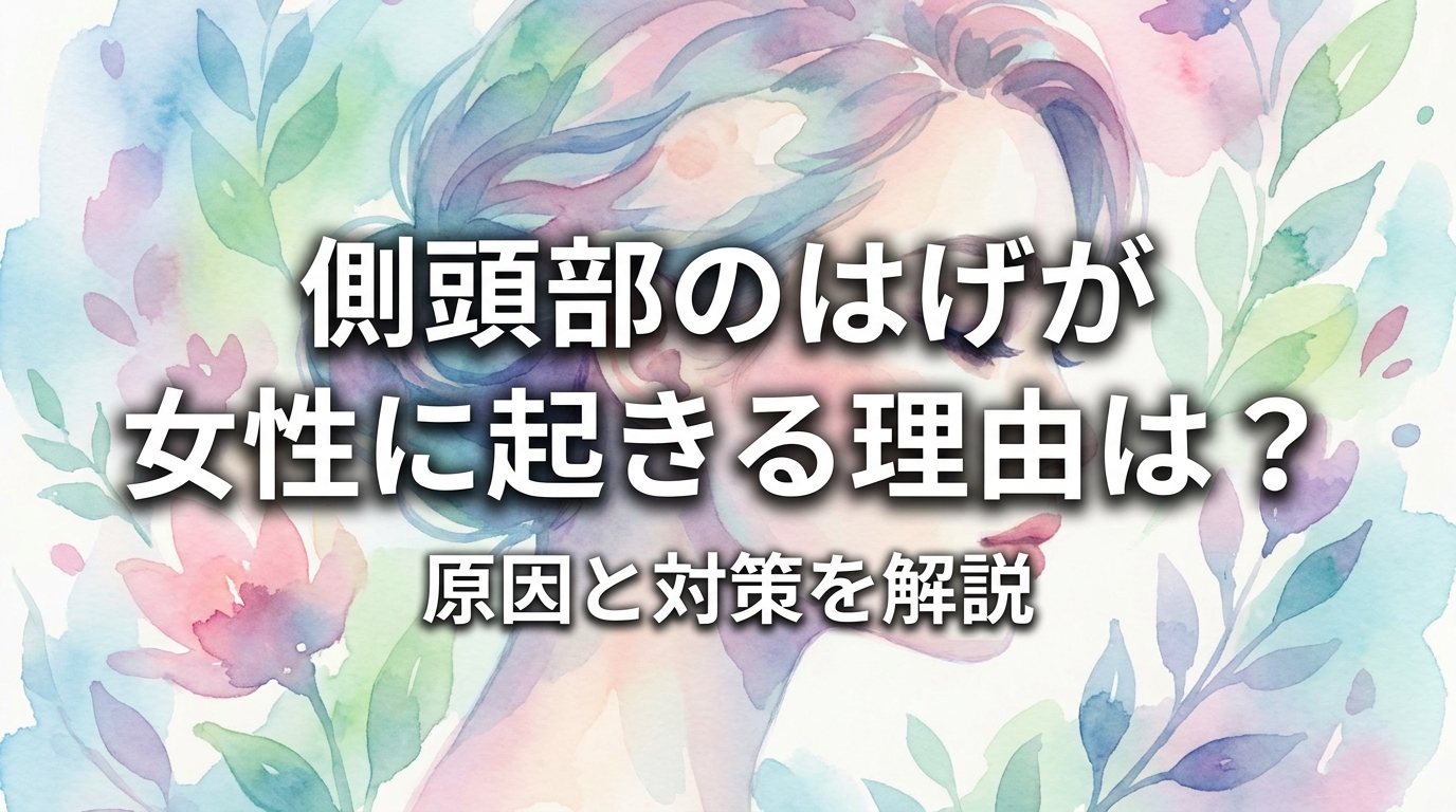 側頭部のはげが女性に起きる理由は？