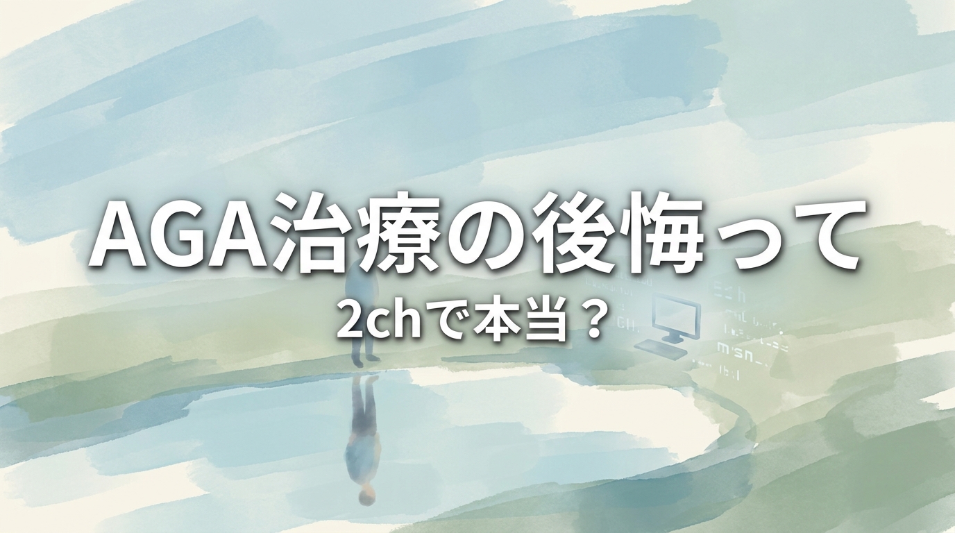 AGA治療の後悔って2chで本当？