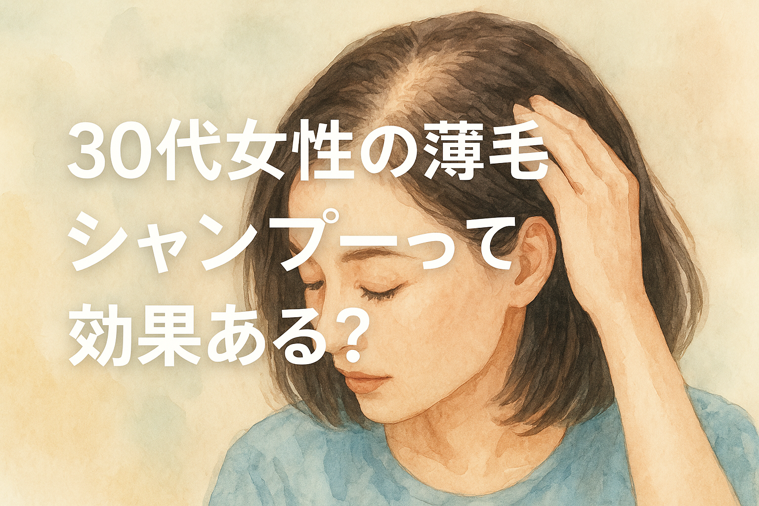 30代女性の薄毛にシャンプーって効果ある?