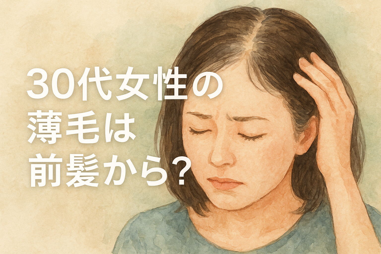 30代女性の薄毛は前髪から？