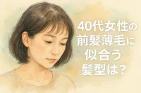 40代女性の前髪薄毛に似合う髪型は？