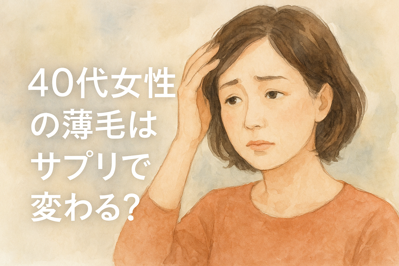 40代女性の薄毛はサプリで変わる?