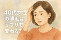 40代女性の薄毛はサプリで変わる？