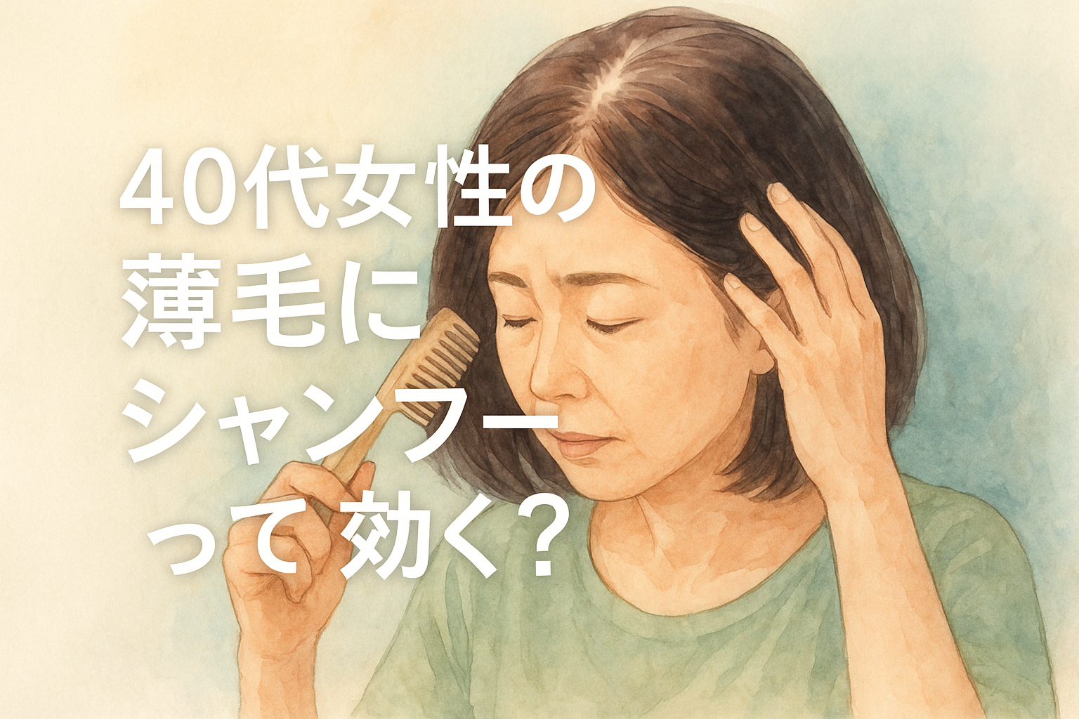 40代女性の薄毛にシャンプーって効く?