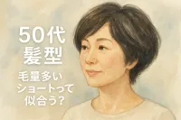 50代髪型、毛量多いショートって似合う？