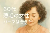 60代薄毛の女性にパーマは合う？