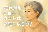 70代薄毛でショートカットは女性に似合う？