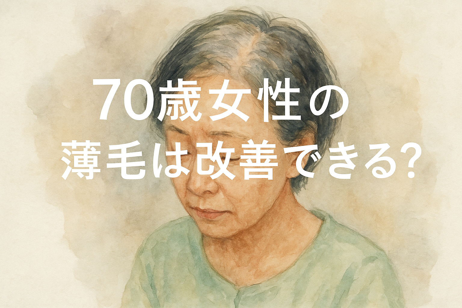 70歳女性の薄毛は改善できる?