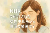 NHKで紹介された女性ホルモンと薄毛の関係は？