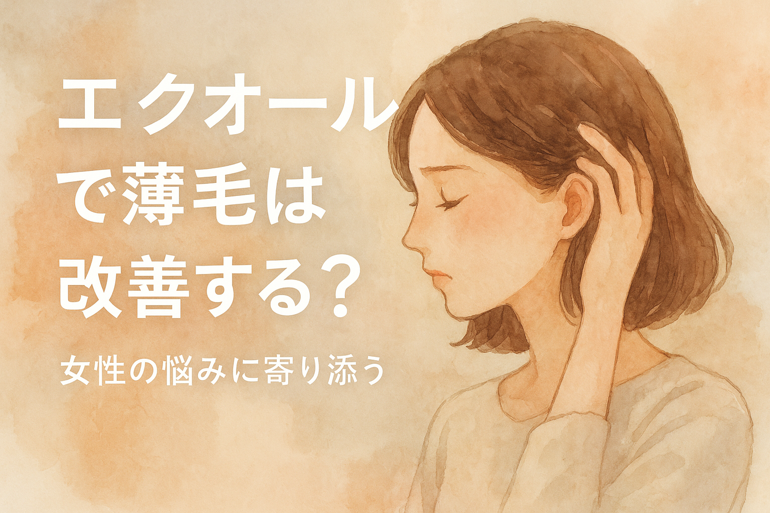 エクオールで薄毛は改善する?女性の悩みに寄り添う