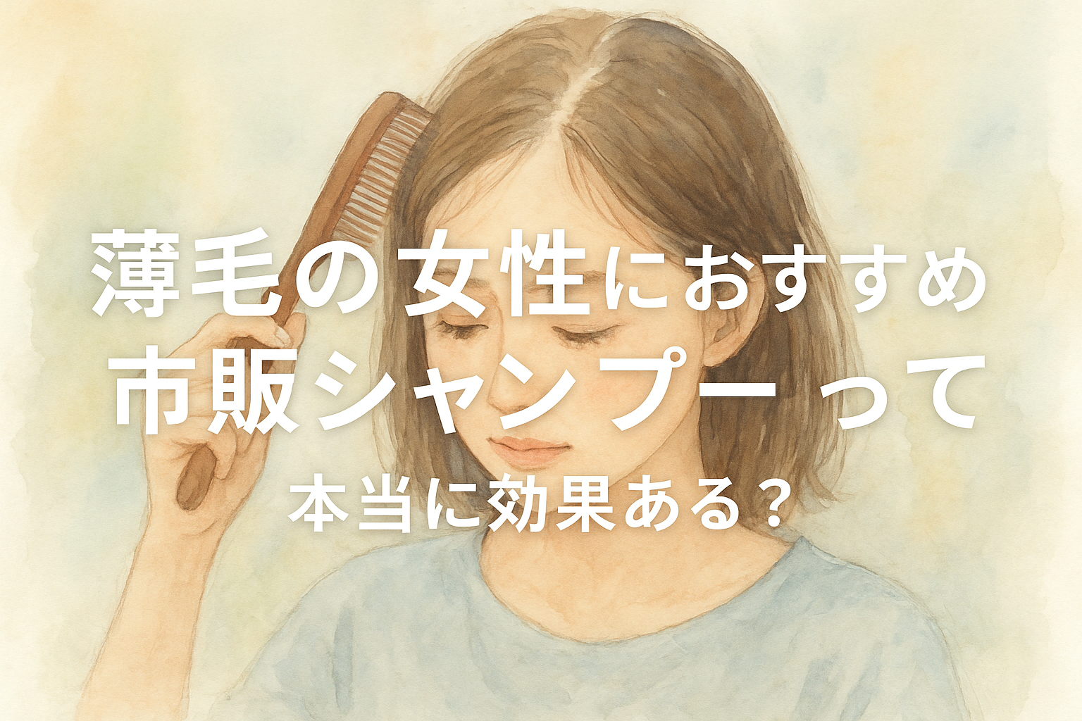 薄毛の女性におすすめの市販シャンプーって本当に効果ある？