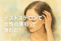 テストステロンで女性の薄毛って進むの?