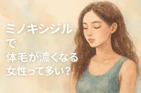 ミノキシジルで体毛が濃くなる女性って多い？