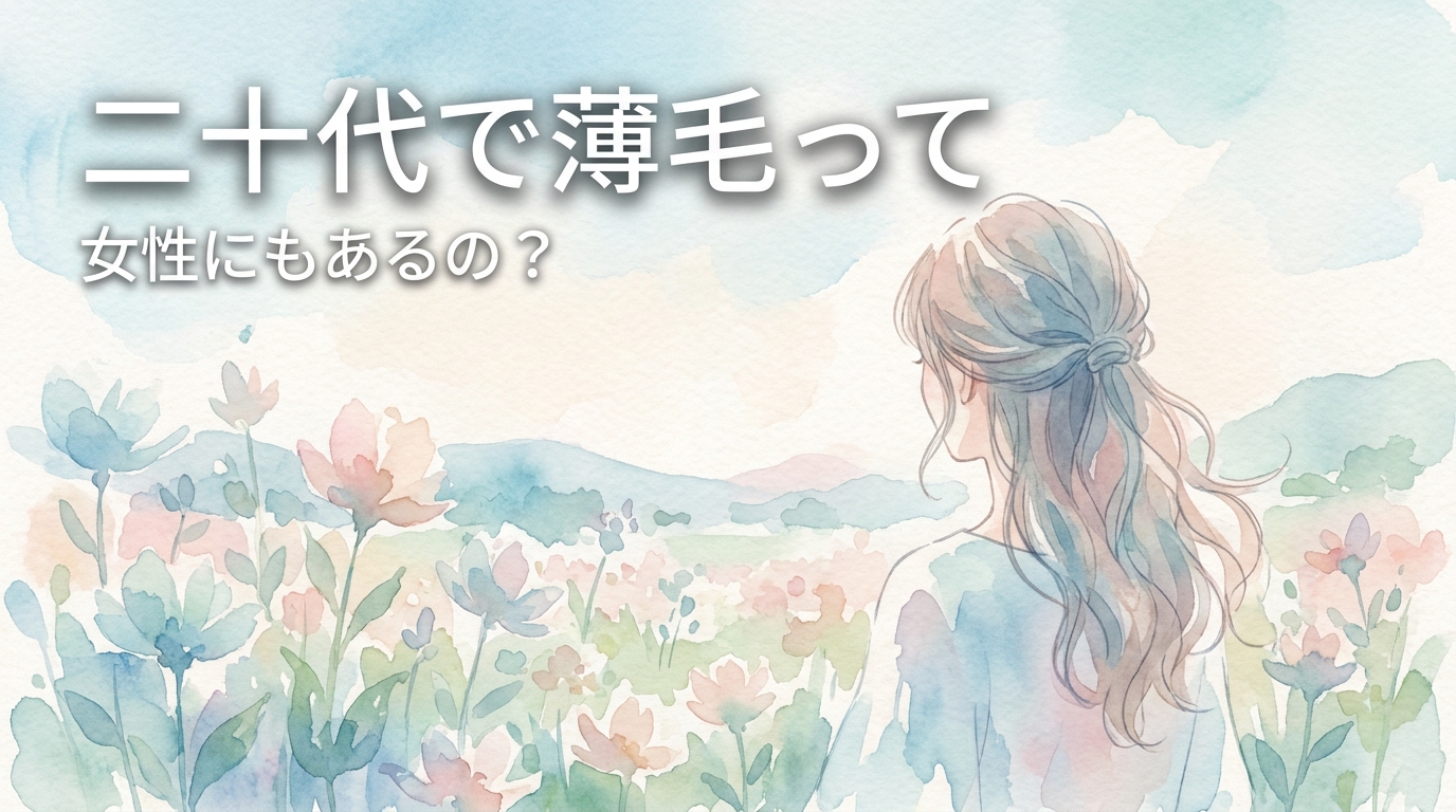 二十代で薄毛って女性にもあるの?