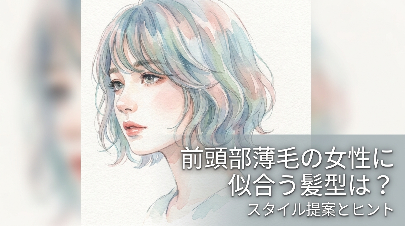 前頭部薄毛の女性に似合う髪型は?