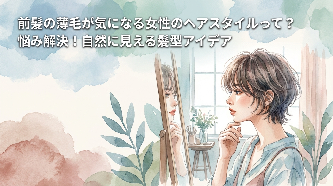 前髪の薄毛が気になる女性のヘアスタイルって？