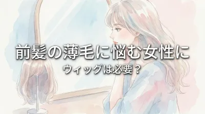 前髪の薄毛に悩む女性にウィッグは必要？