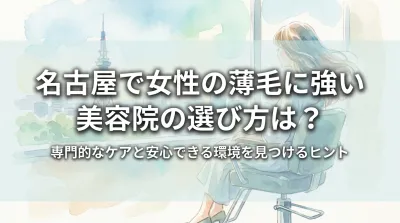 名古屋で女性の薄毛に強い美容院の選び方は？