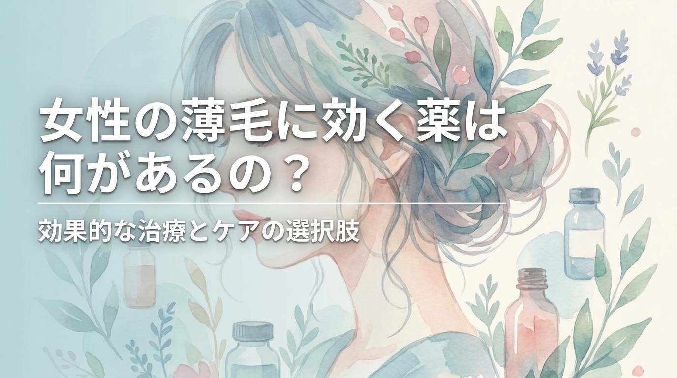 女性の薄毛に効く薬は何があるの？